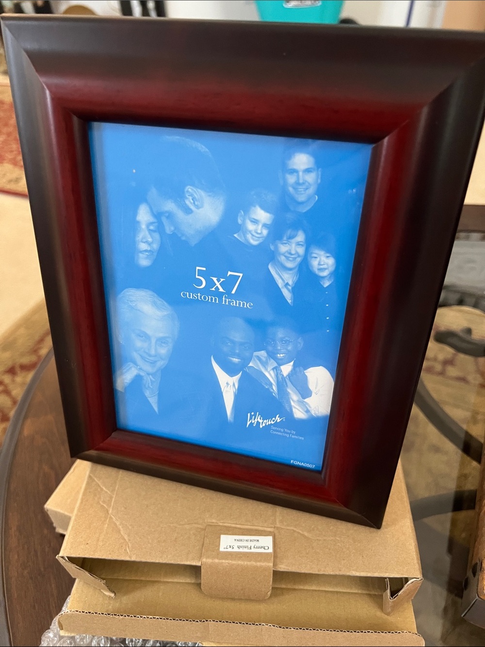 5x7 photo frame in Cherry finish, new in box , 2 of same frame